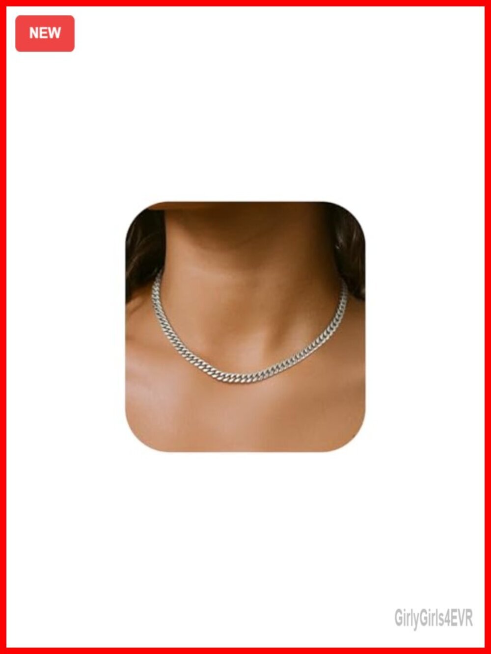 Cuban Link Chain Necklace Silver Gold Plated Stainless Steel Hip Hop Statement